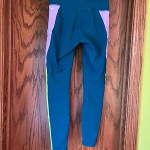 Fabletics Blue and Pink Leggings